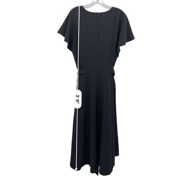 Lane Bryant Womens Midi Dress 20 Black A Line Basic Chic Dress - Picture 7 of 10